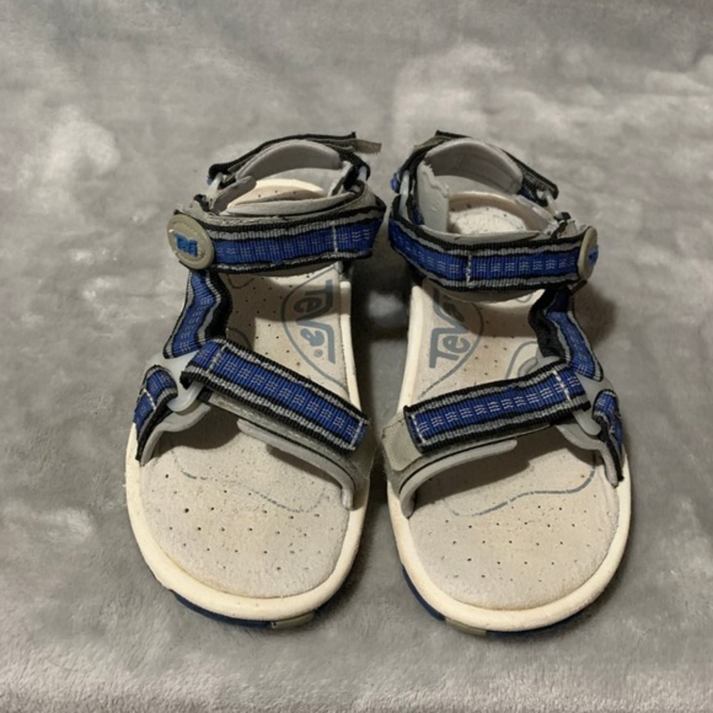 Teva Sandals Women's Size 7 Blue Gray Sport Strappy Hook & Loop‎ Outdoor Walking